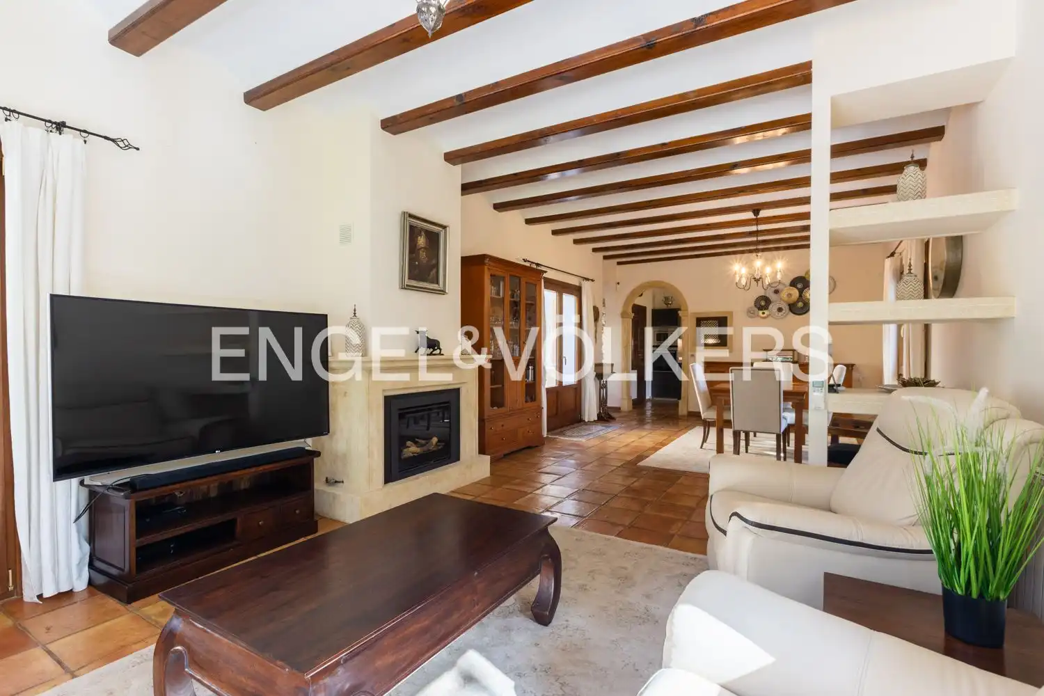 Living room of Houses for sale in Pedreguer  with Air Conditioner, Heating and Private garden