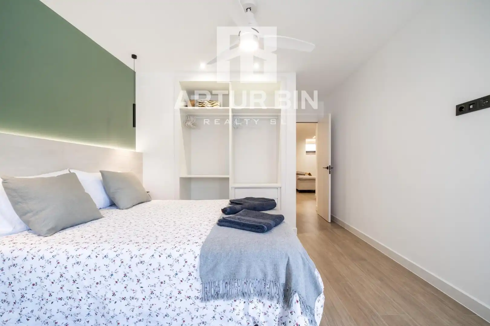 Schlafzimmer von Wohnung zur Miete in Cullera mit Heizung, Terrasse und Balkon