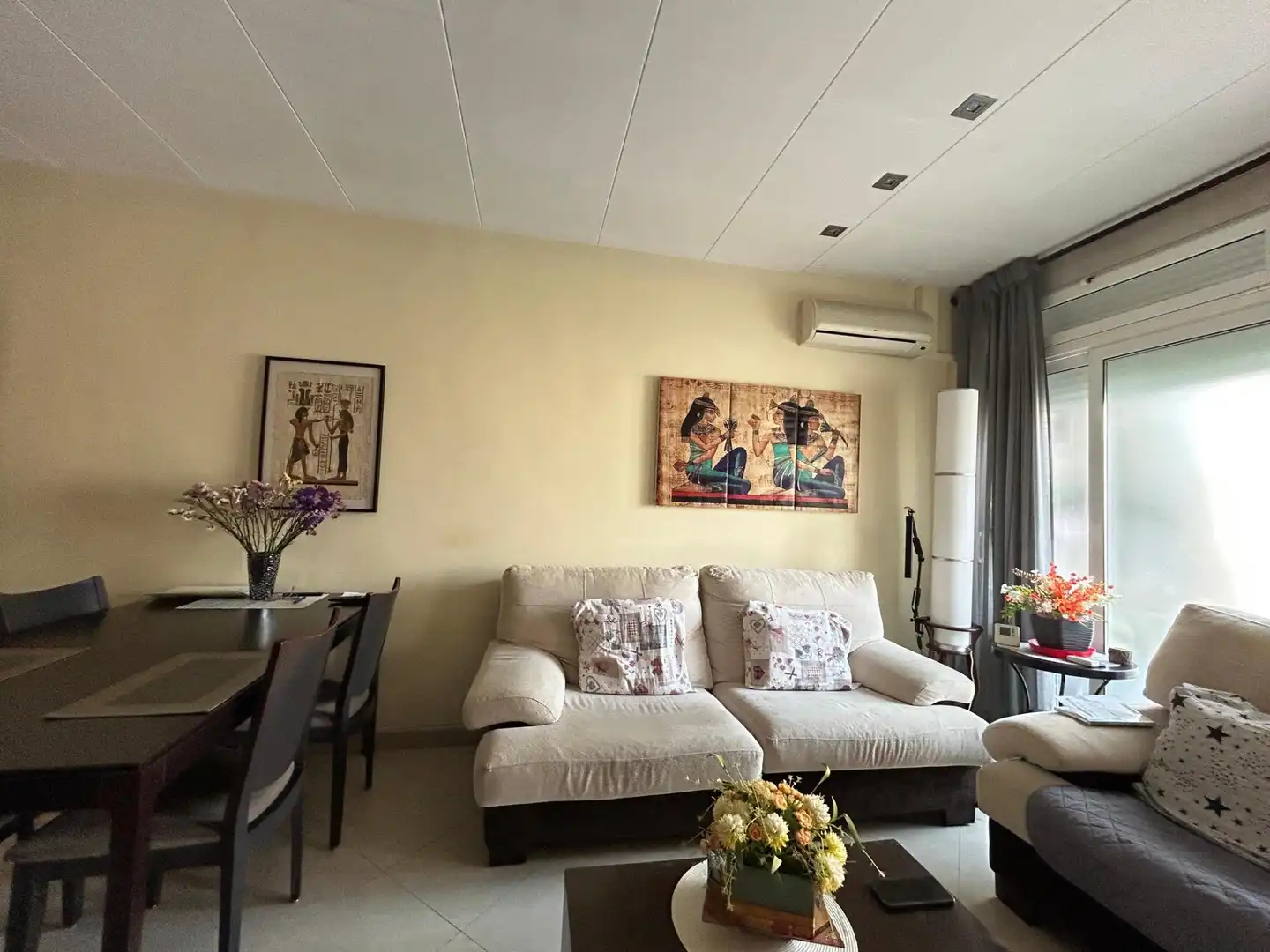Living room of Flat for sale in Mataró  with Heating and Balcony