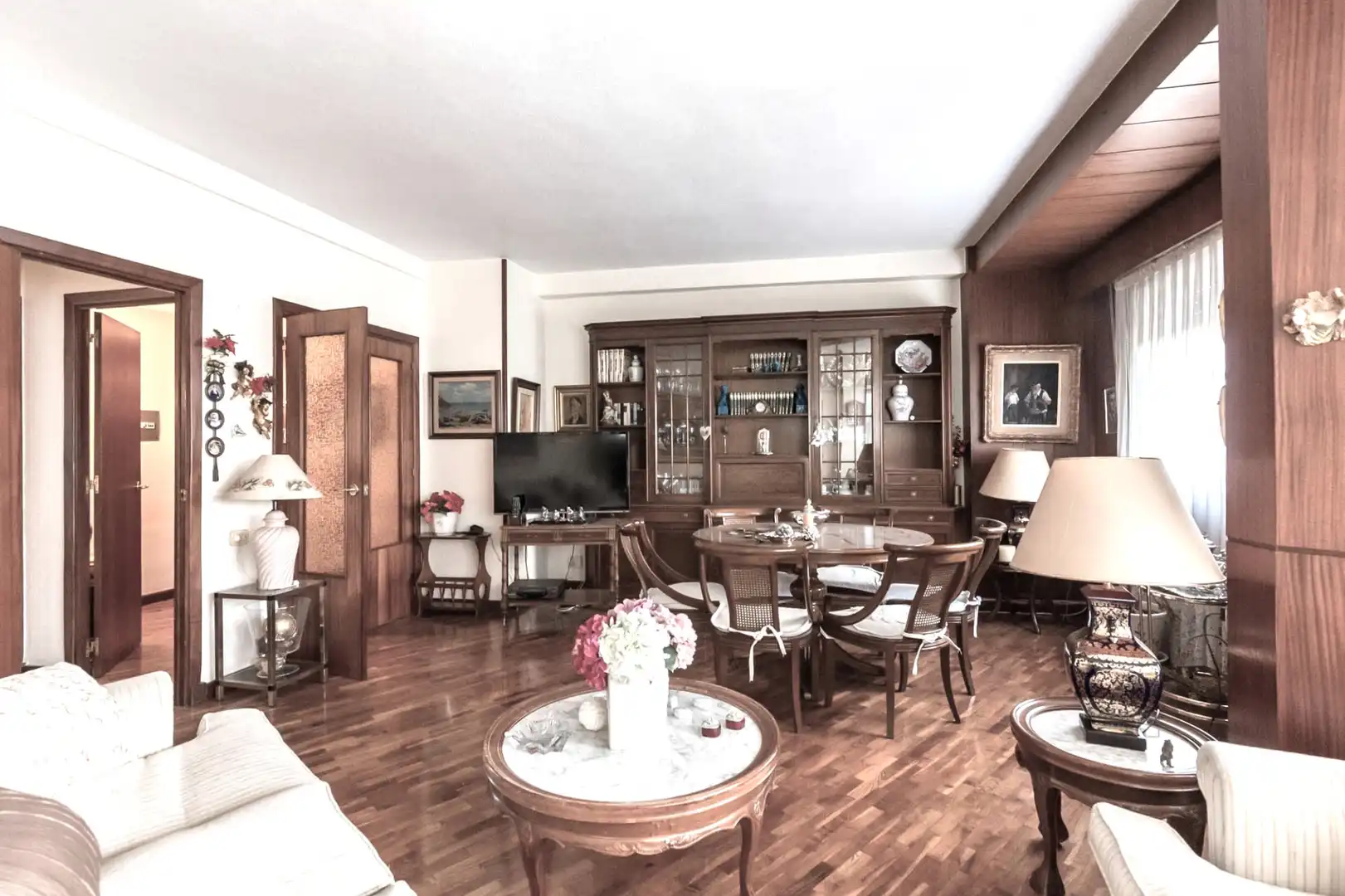 Sala de estar de Piso en venta en Murcia con Parquet, Amueblado y Horno