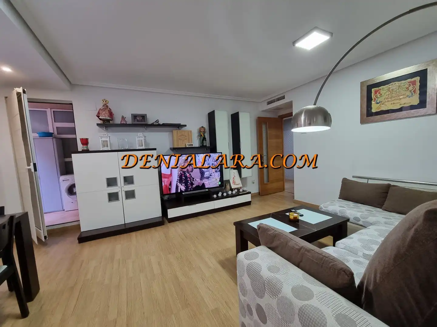 Living room of Flat for sale in Dénia  with Air Conditioner, Terrace and Storage room