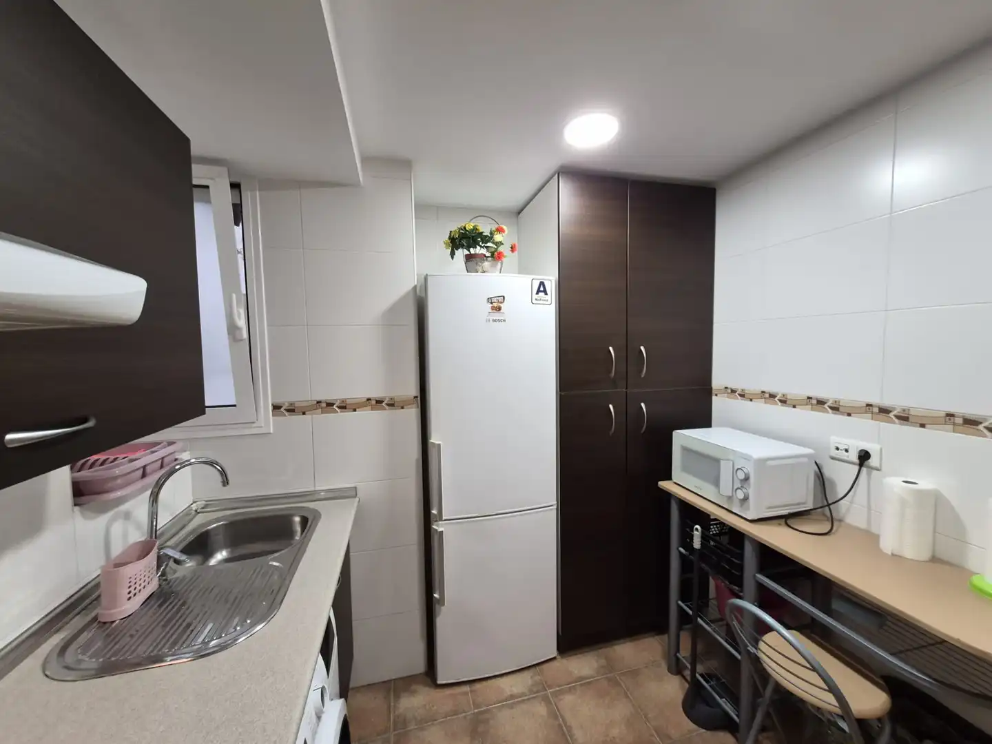 Küche von Wohnung zur Miete in Málaga mit Klimaanlage und Möbliert