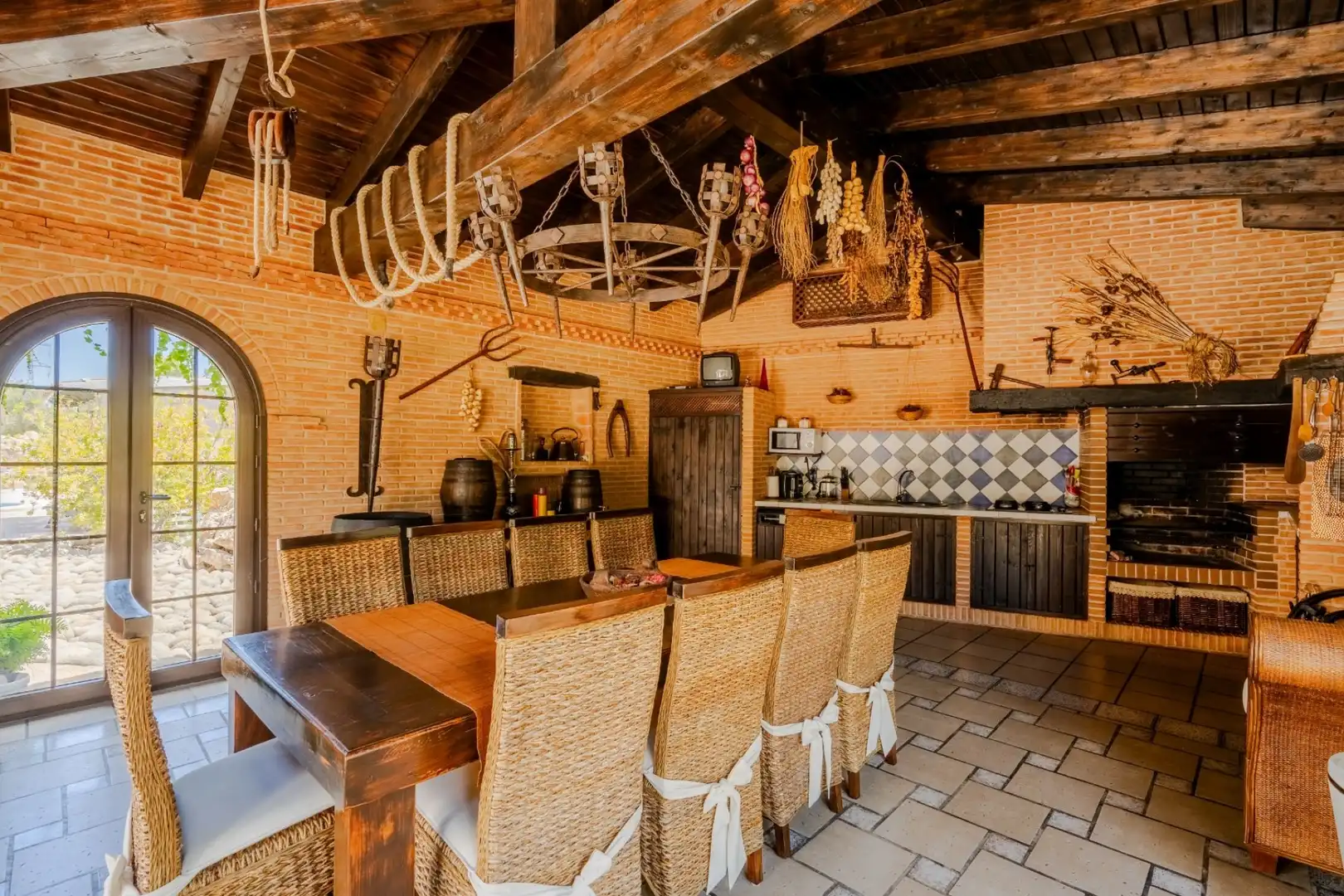 Cocina de Casa o chalet en venta en San Vicente del Raspeig / Sant Vicent del Raspeig con Aire acondicionado, Calefacción y Jardín privado