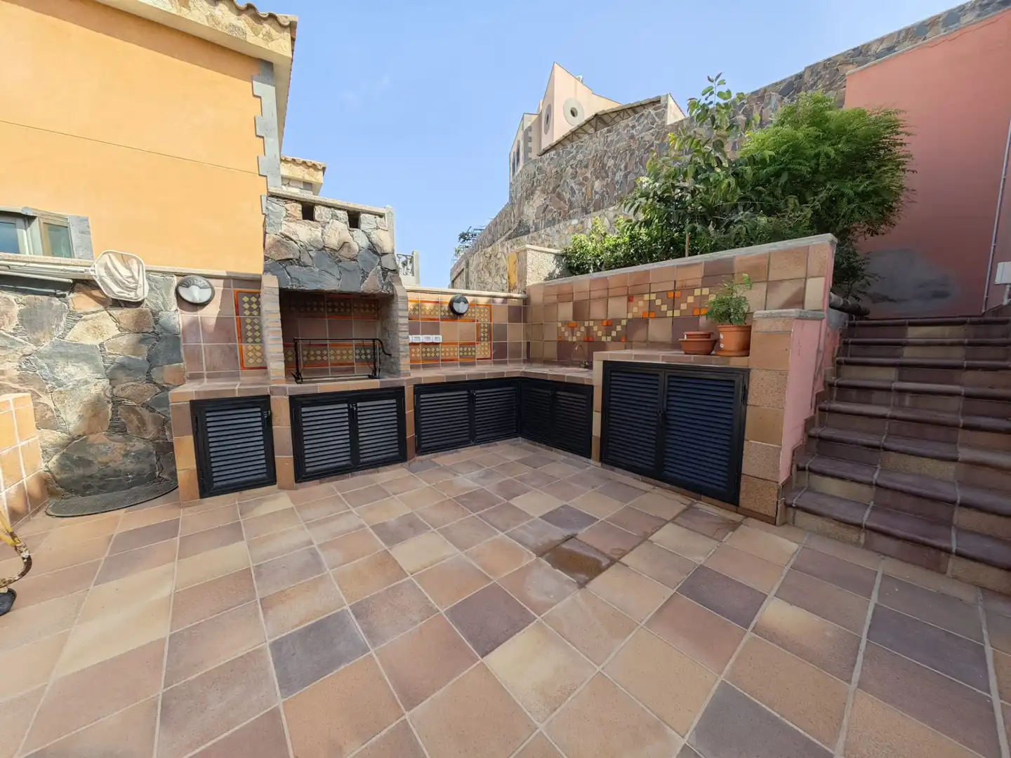 Terrassa de Casa o xalet en venda en San Bartolomé de Tirajana amb Aire condicionat, Jardí privat i Terrassa