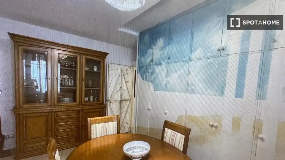 Menjador de Apartament per a compartir en Madrid amb Aire condicionat, Calefacció i Terrassa