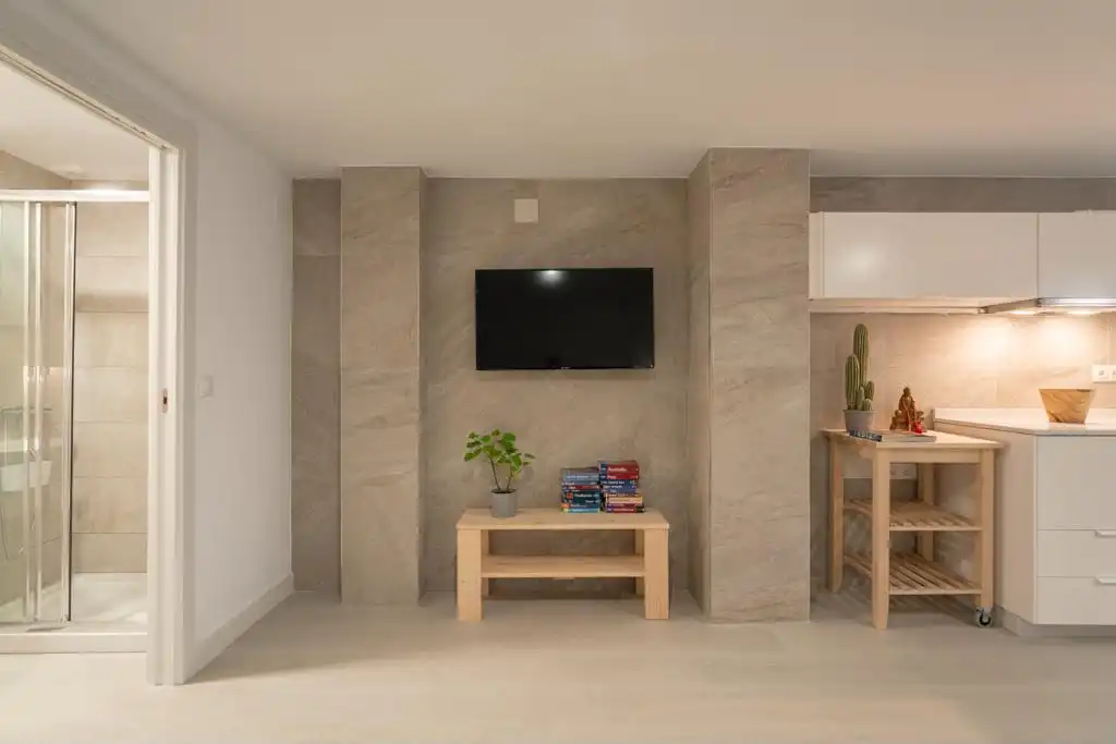 Sala de estar de Dúplex de alquiler en Málaga con Amueblado y Lavadora