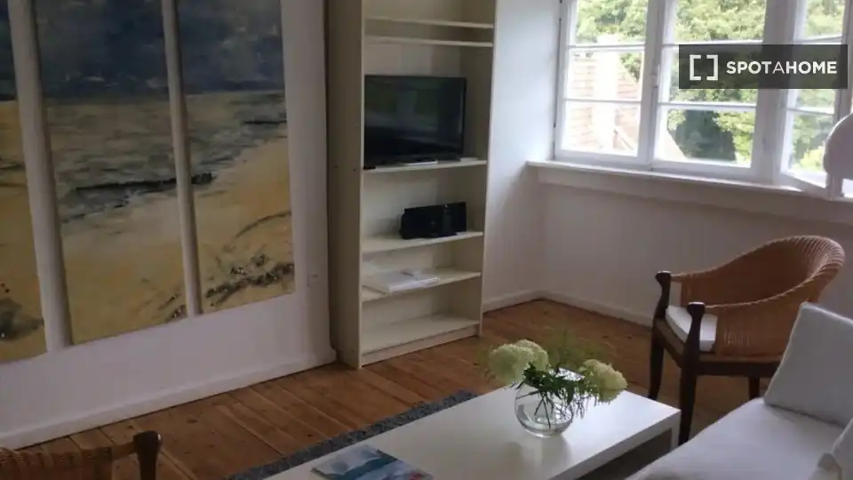 Sala de estar de Apartamento para compartir en Tamarite de Litera con Aire acondicionado, Terraza y Amueblado