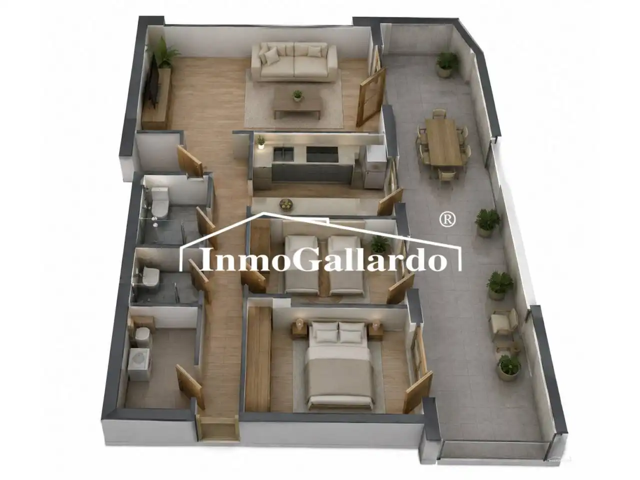 Piso en venta en Málaga con Aire acondicionado, Calefacción y Terraza