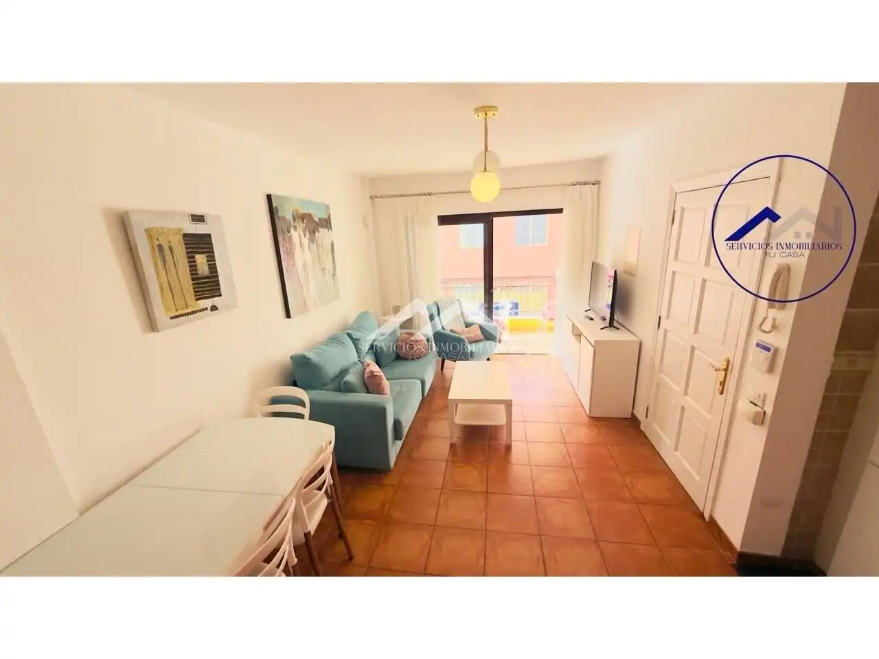 Living room of Flat for rent in Guía de Isora  with Furnished and Balcony