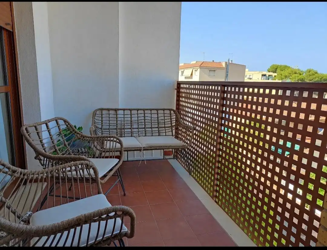 Balcony of Apartments for rent in San Pedro del Pinatar  with Air Conditioner, Swimming Pool and Furnished