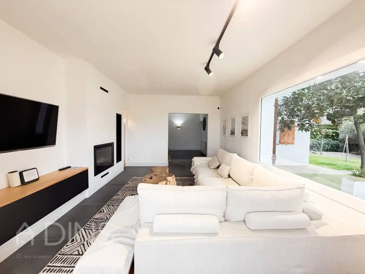 Sala de estar de Casa o chalet en venta en Bigues i Riells del Fai con Aire acondicionado, Calefacción y Jardín privado