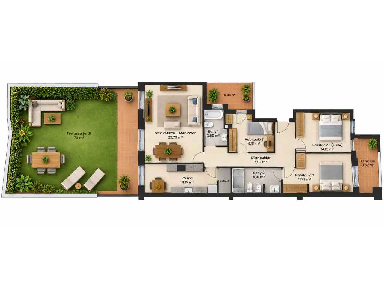 Piso en venta en Paseo Draga, Banyoles