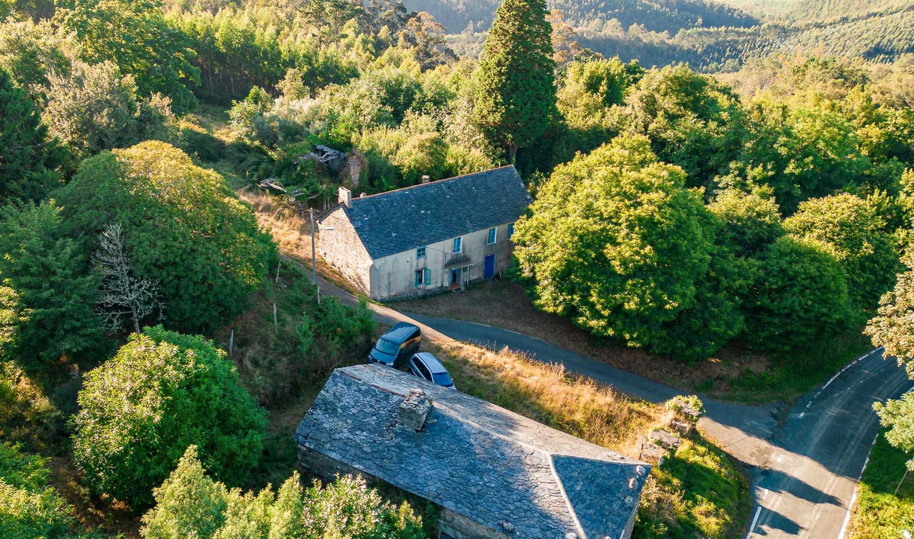 Vista exterior de Finca rústica en venda en As Somozas  amb Moblat