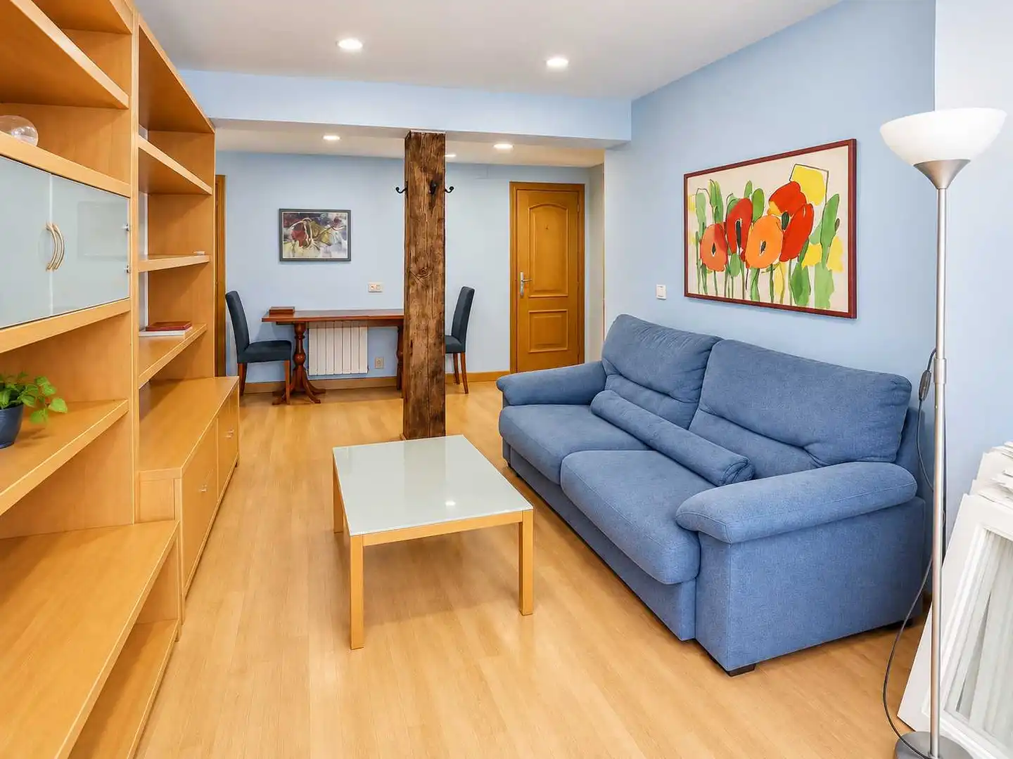 Living room of Flat for rent in Santander  with Heating, Furnished and Oven