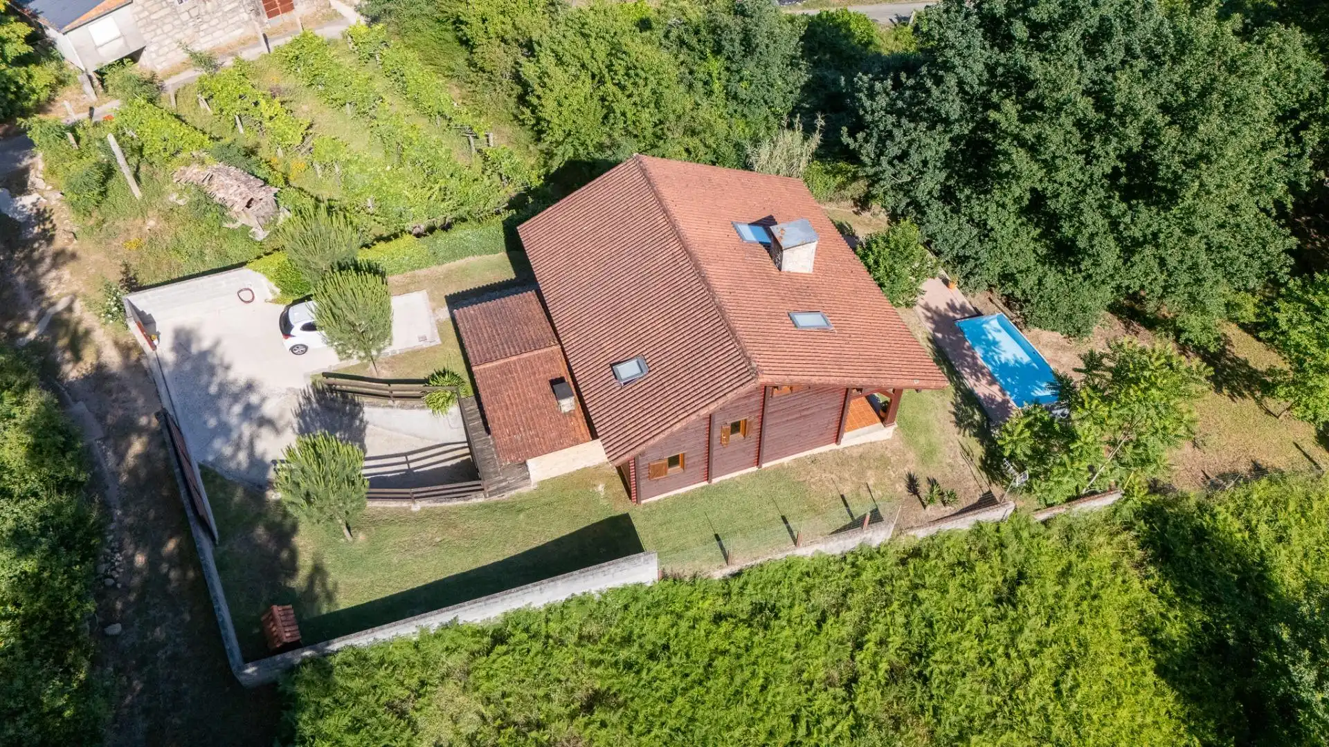 Vista exterior de Casa o chalet en venta en Salceda de Caselas con Calefacción, Jardín privado y Terraza