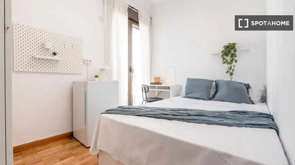 Bedroom of Flat for rent in Madrid  with Air Conditioner, Heating and Furnished