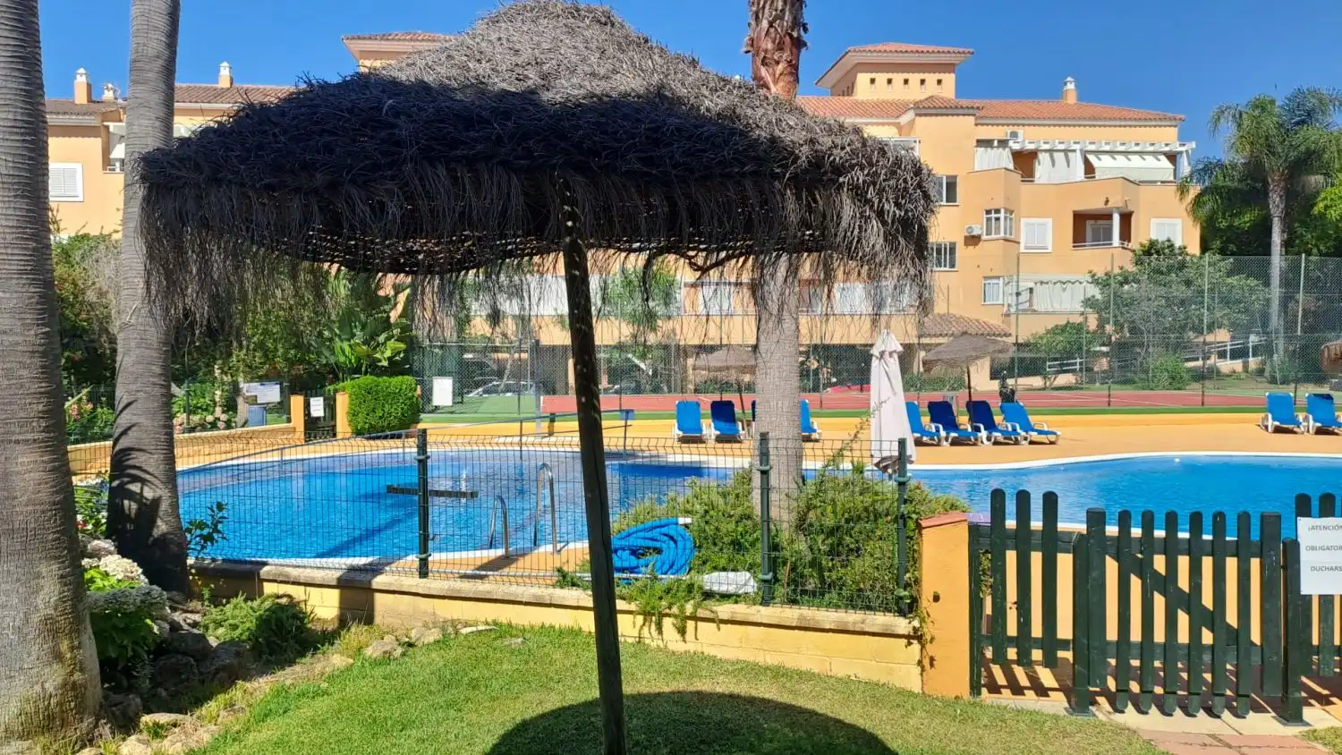 Swimming pool of Apartments for rent in Islantilla  with Air Conditioner and Terrace