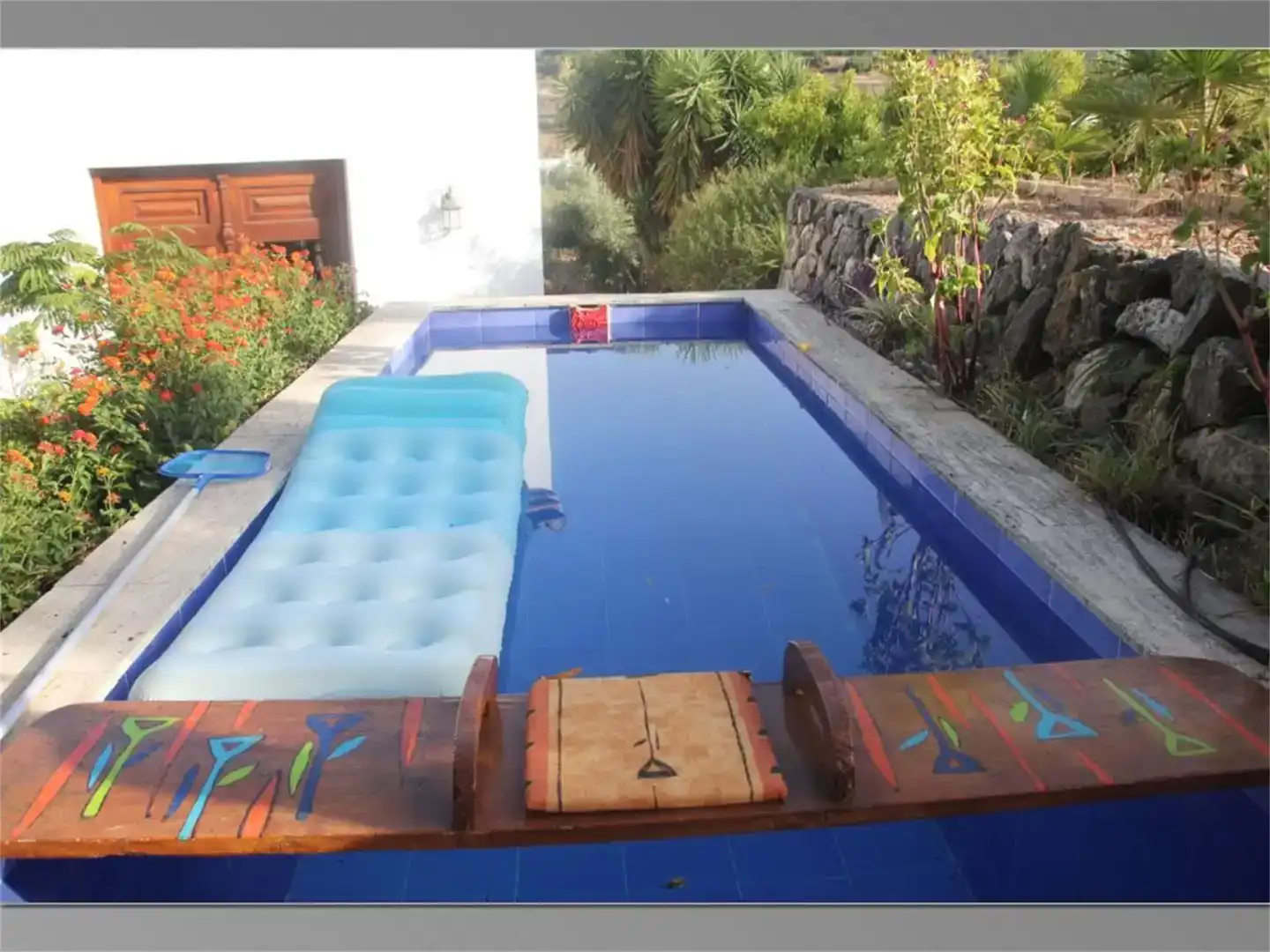 Piscina de Finca rústica en venda en Llocnou de Sant Jeroni amb Jardí privat, Piscina i Moblat