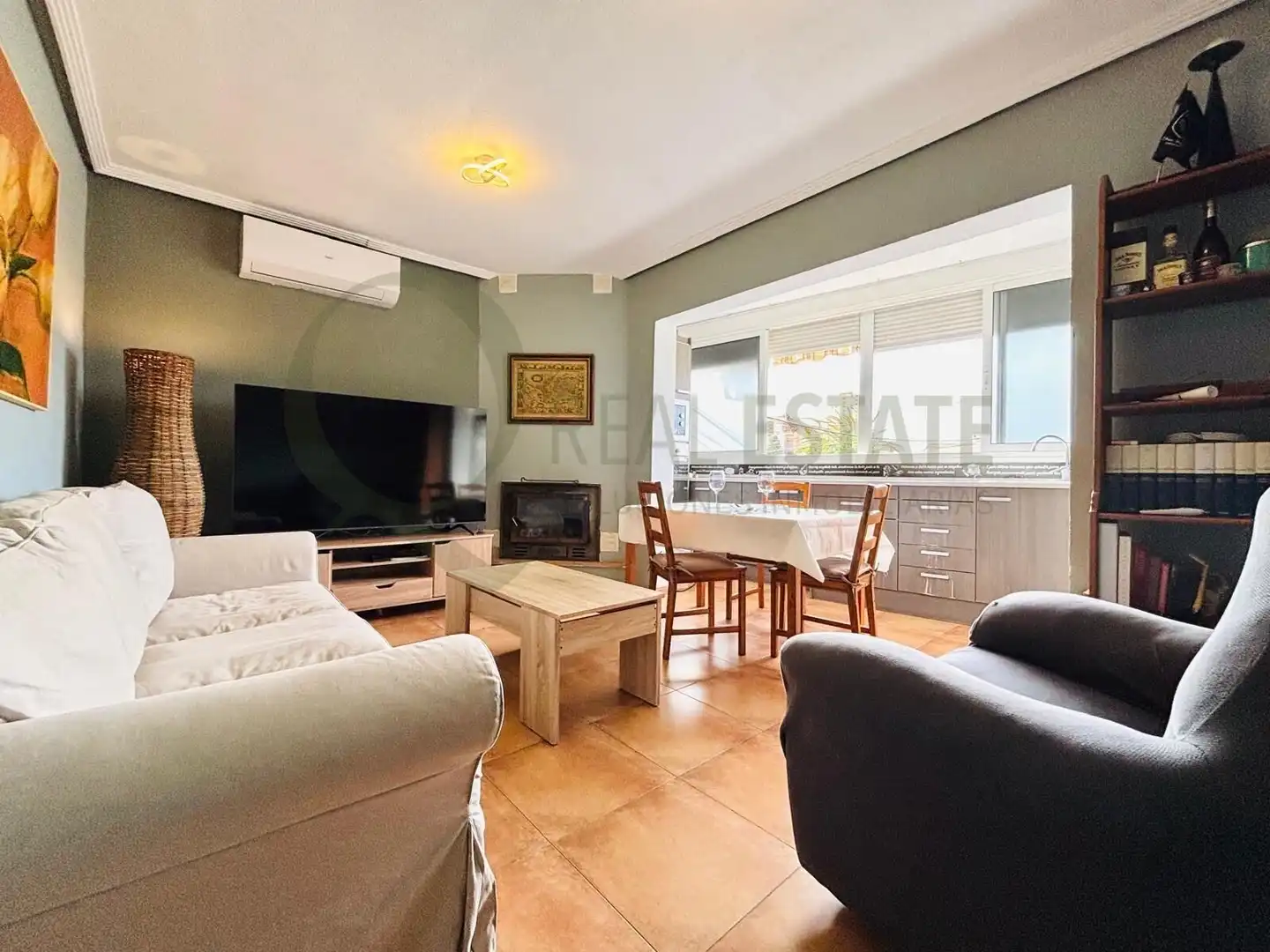 Living room of Flat for sale in El Campello  with Air Conditioner, Heating and Private garden