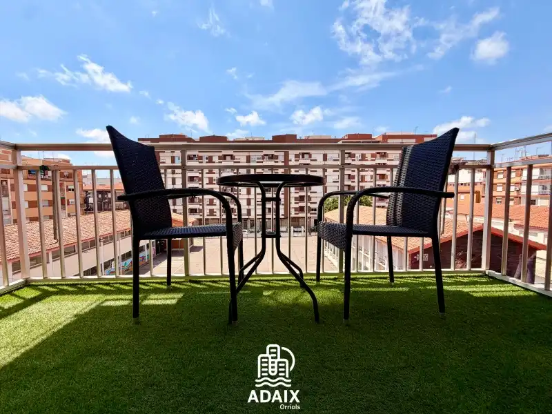 Terraza de Piso de alquiler en Sagunto / Sagunt con Aire acondicionado, Calefacción y Amueblado