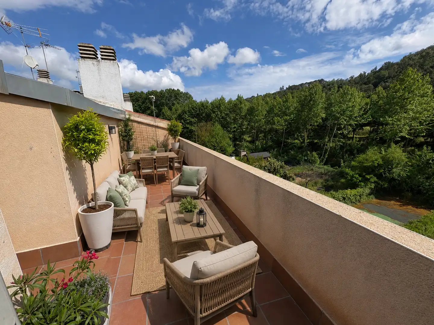 Terrasse von Maisonette zum Verkauf in Vallgorguina mit Klimaanlage, Heizung und Terrasse