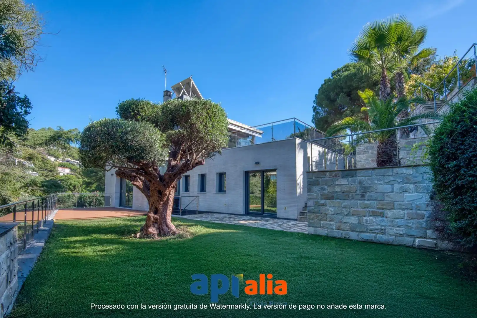 Jardín de Casa o chalet en venta en Blanes con Aire acondicionado, Calefacción y Jardín privado