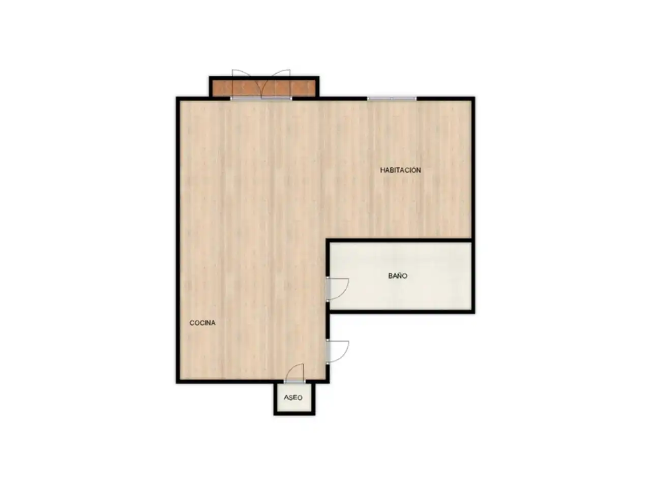Estudio de alquiler en Ciutat Vella