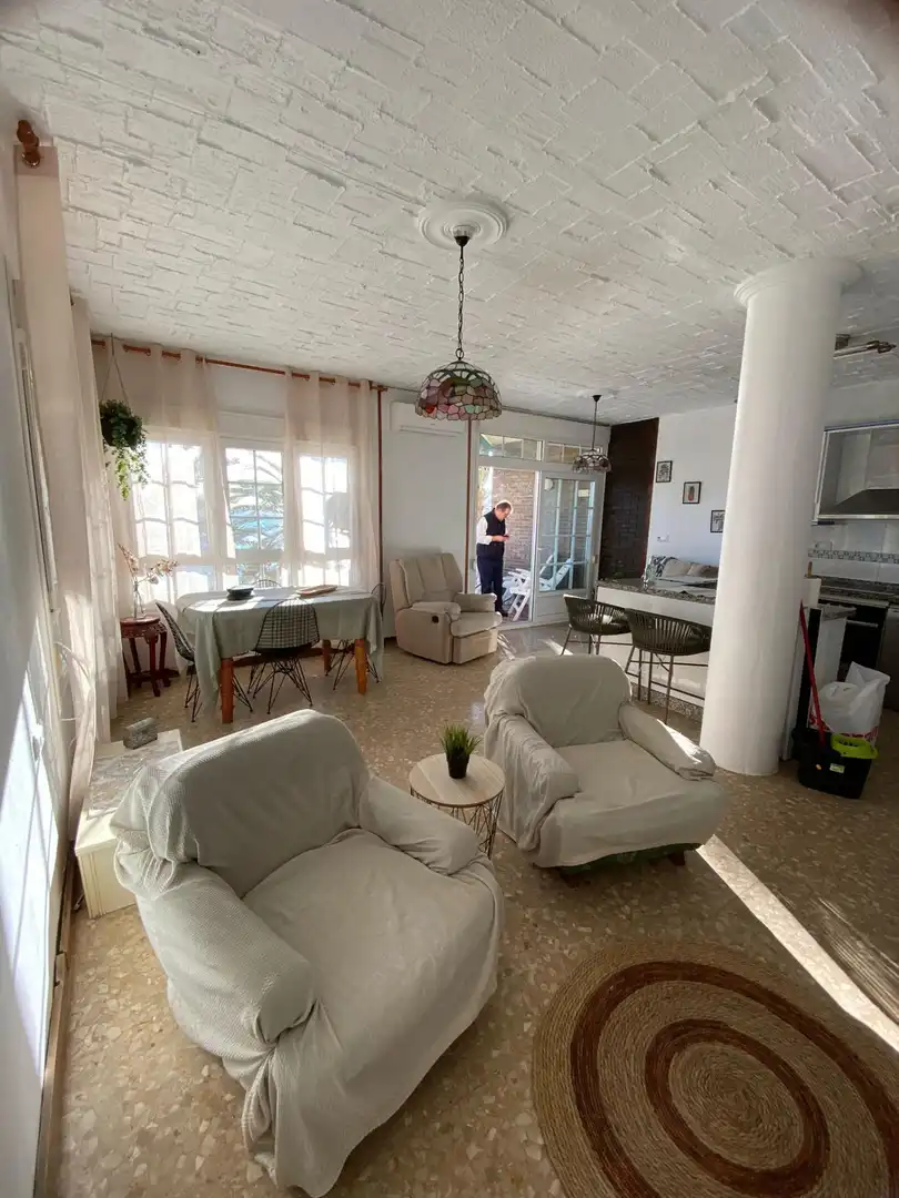 Living room of Apartments for rent in Almería  with Heating, Terrace and Furnished