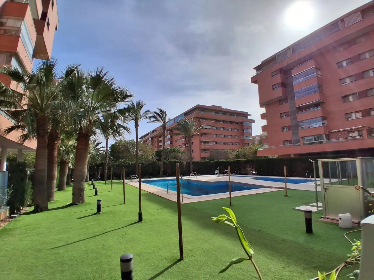 Swimming pool of Flat for sale in Almería