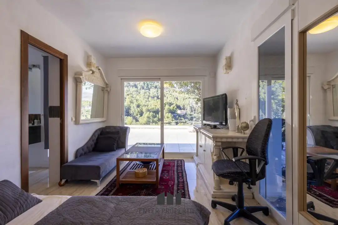 Living room of Flat for rent in Calpe / Calp  with Air Conditioner, Heating and Terrace