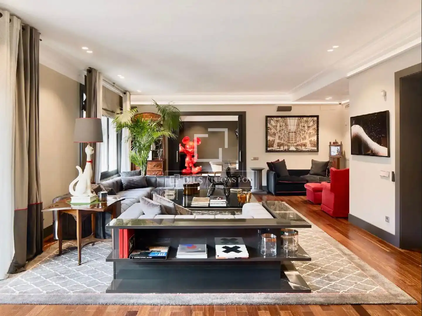 Sala de estar de Piso en venta en Barcelona con Aire acondicionado, Calefacción y Parquet