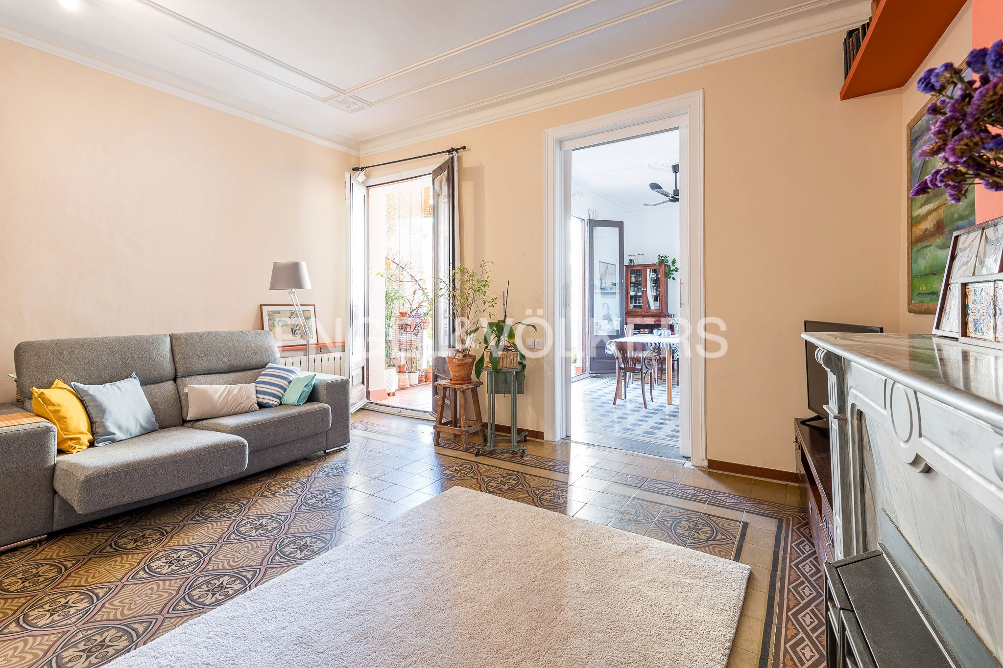 Sala d'estar de Apartament en venda en  Barcelona Capital amb Aire condicionat, Calefacció i Traster