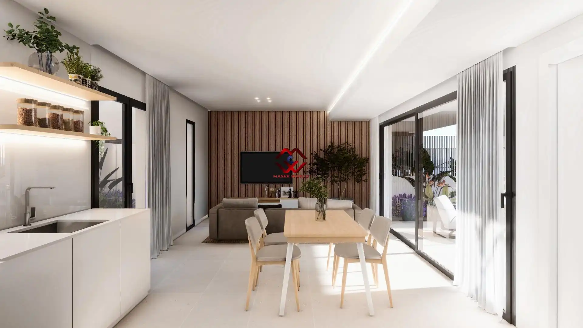 Sala de estar de Casa o chalet en venta en San Pedro del Pinatar con Jardín privado, Terraza y Piscina