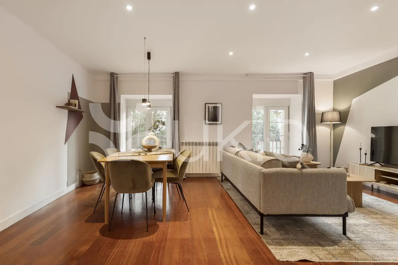 Esszimmer von Wohnungen zur Miete in Madrid mit Klimaanlage, Heizung und Möbliert