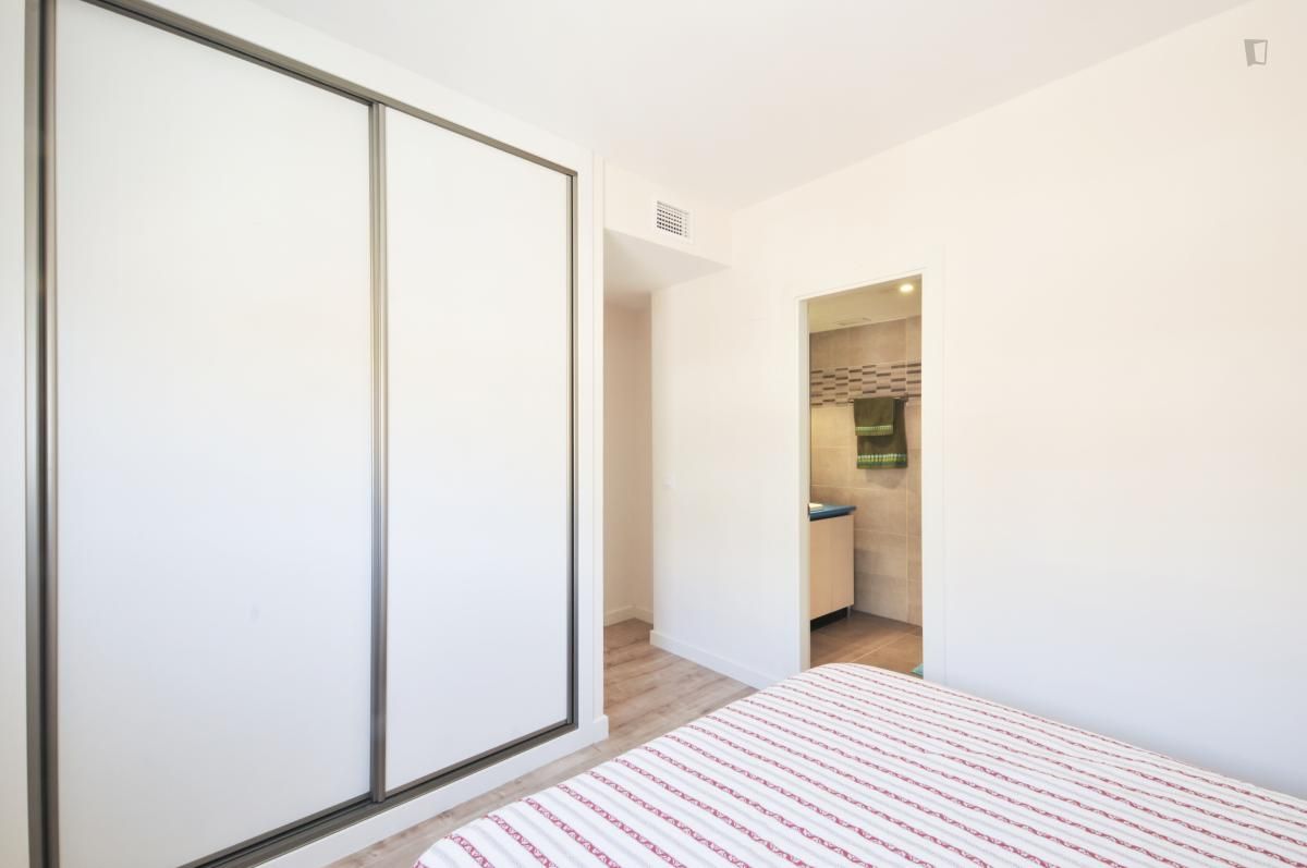 Bedroom of Apartment to rent in  Madrid Capital  with Air Conditioner, Heating and Furnished