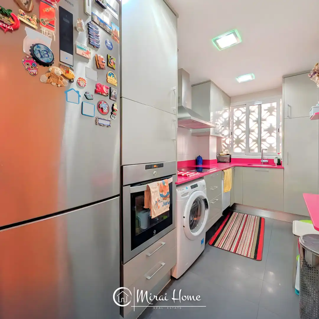 Cocina de Piso en venta en Santa Coloma de Gramenet con Aire acondicionado, Calefacción y Terraza