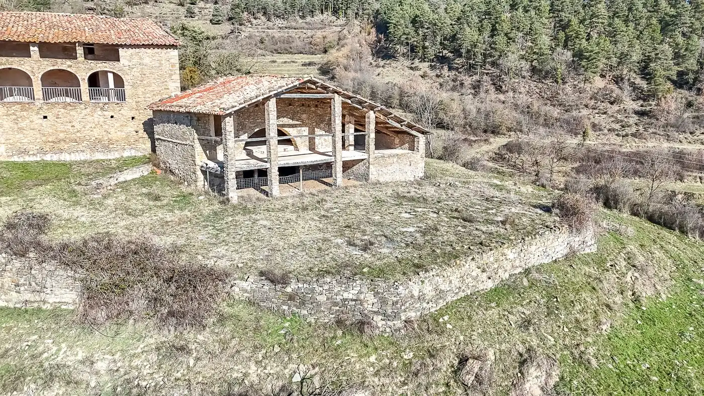 Vista exterior de Finca rústica en venta en Les Llosses con Jardín privado