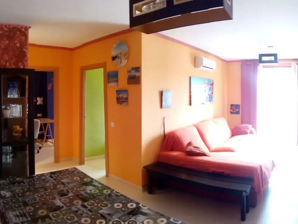Living room of Flat for rent in Camarles  with Air Conditioner, Heating and Private garden