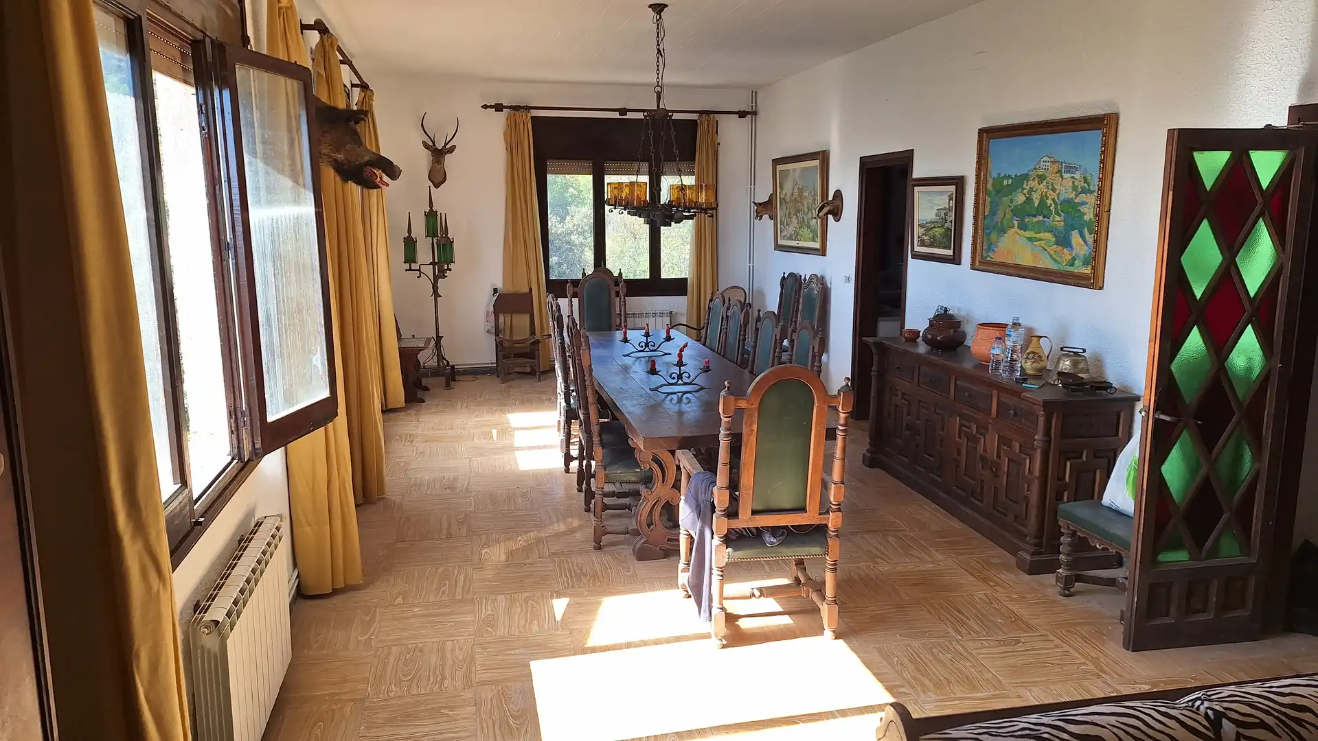 Comedor de Finca rústica en venta en Figuerola del Camp con Calefacción, Jardín privado y Amueblado
