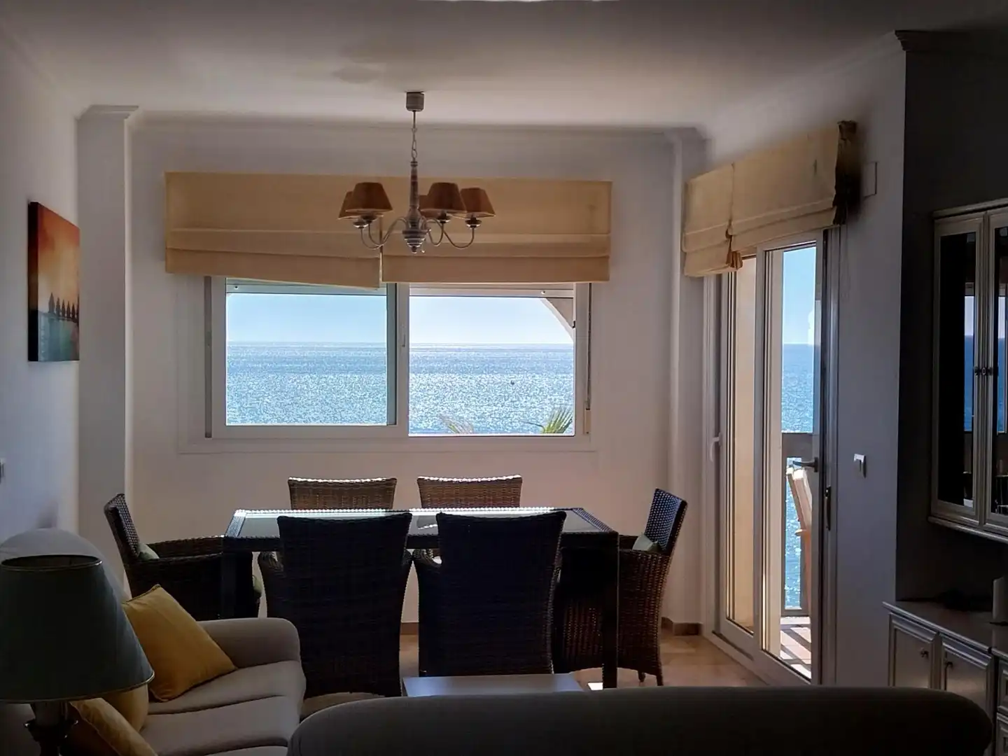 Esszimmer von Wohnungen zur Miete in Mijas mit Heizung, Privatgarten und Terrasse