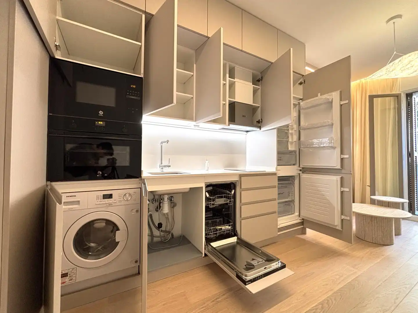 Cocina de Piso de alquiler en Madrid con Aire acondicionado, Calefacción y Terraza