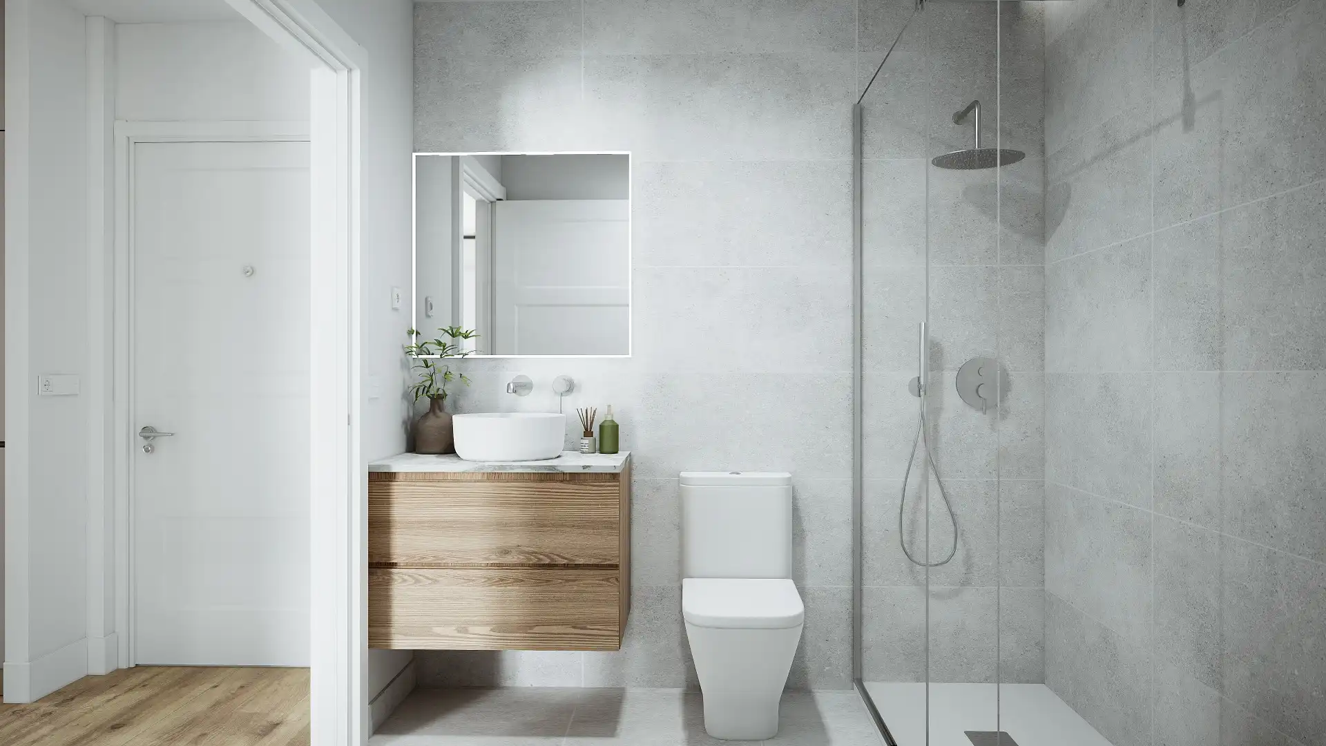 Badezimmer von Dachboden zum Verkauf in Bilbao  mit Terrasse