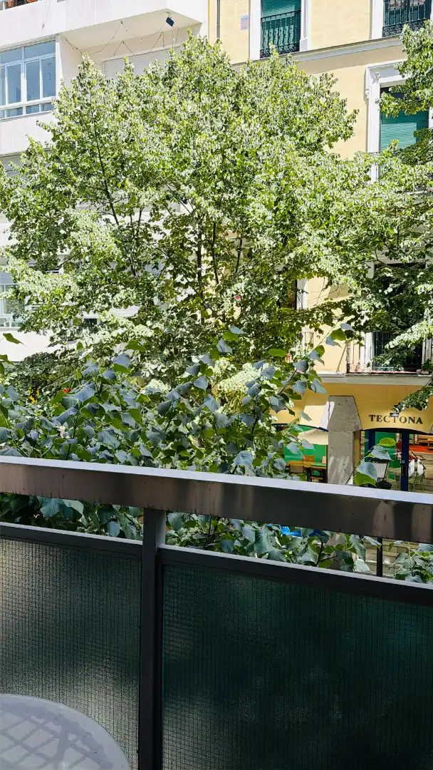 Terraza de Piso de alquiler en Madrid con Aire acondicionado, Calefacción y Parquet