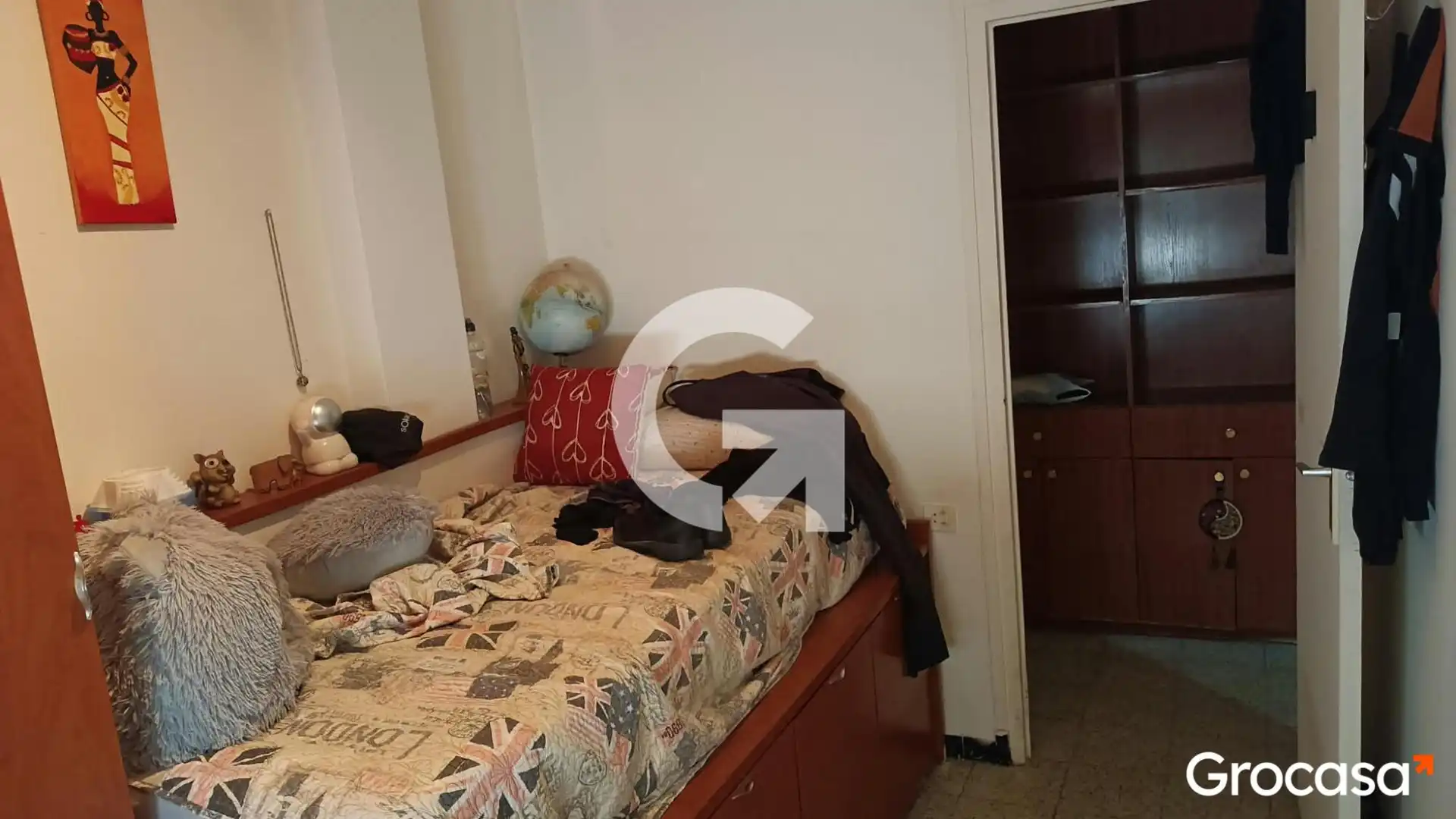 Bedroom of Flat for sale in Mataró  with Oven, Washing machine and TV