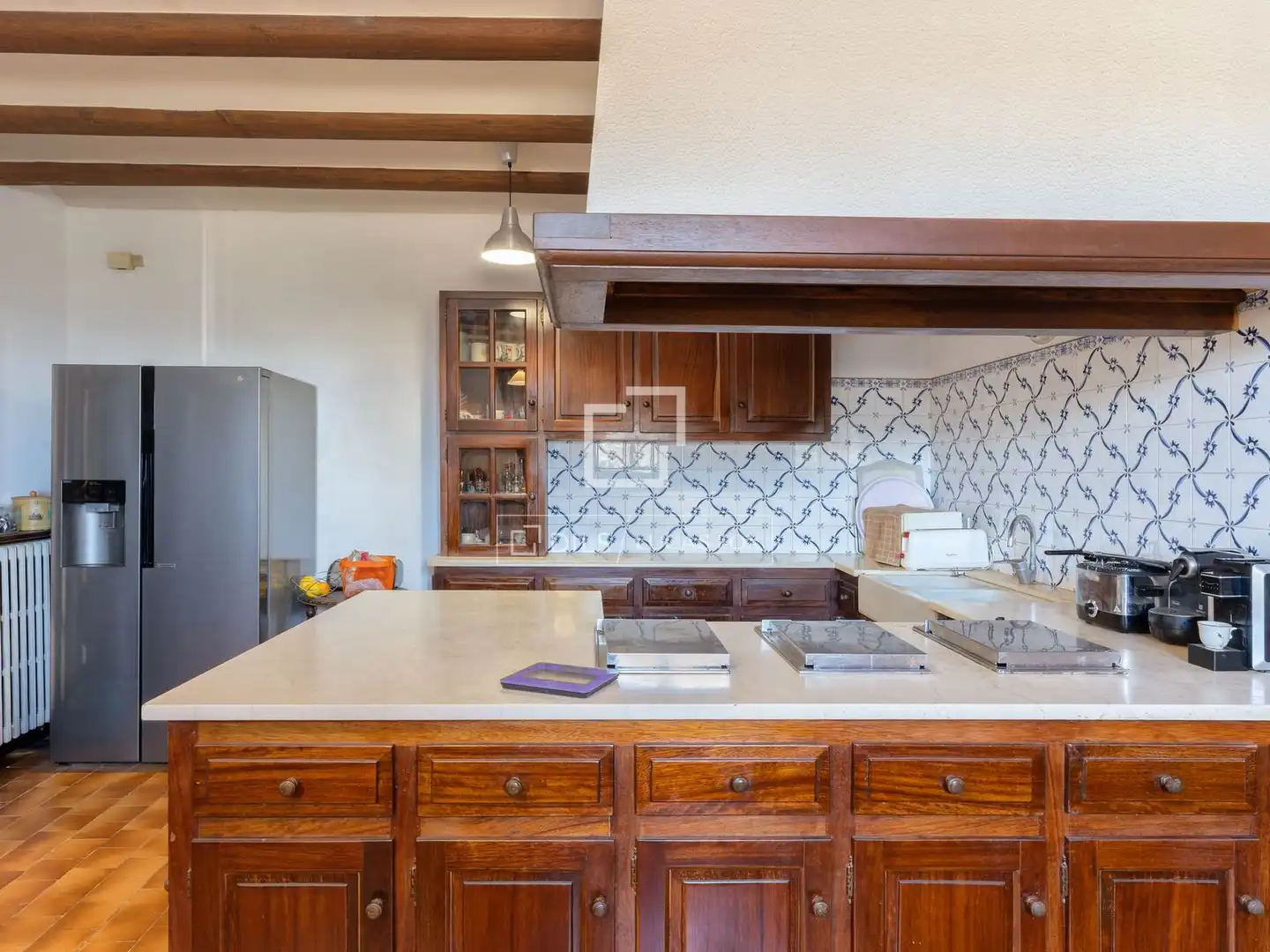 Cocina de Finca rústica en venta en Fontcoberta con Calefacción, Jardín privado y Terraza