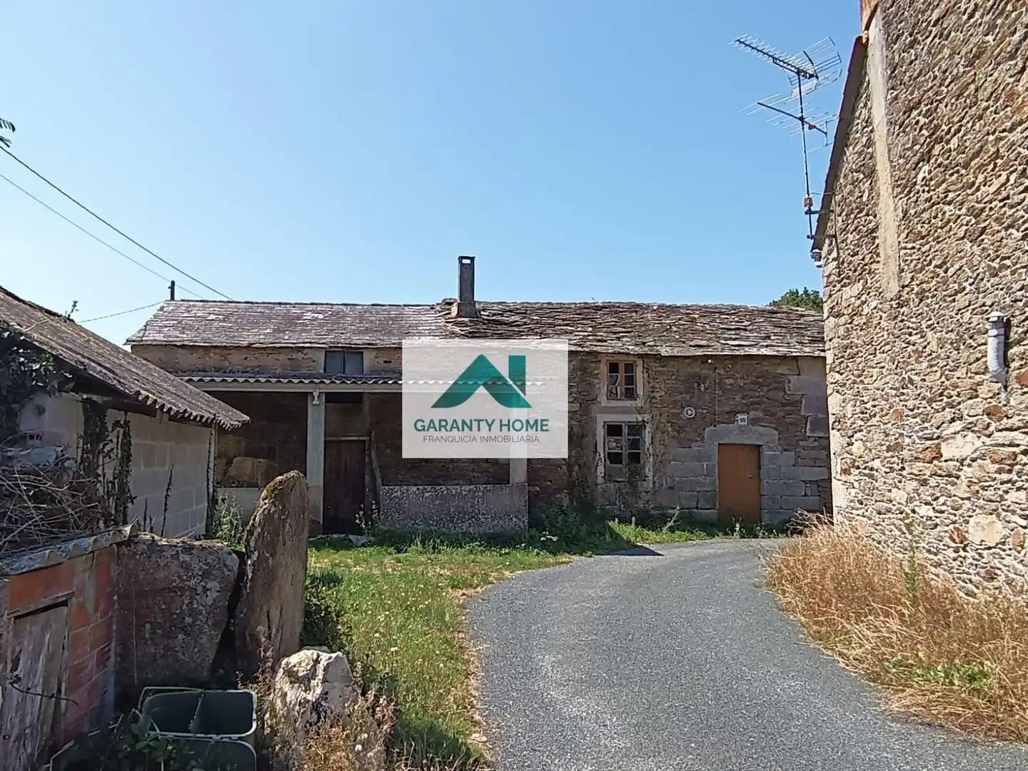 Vista exterior de Casa o chalet en venta en Aranga con Jardín privado