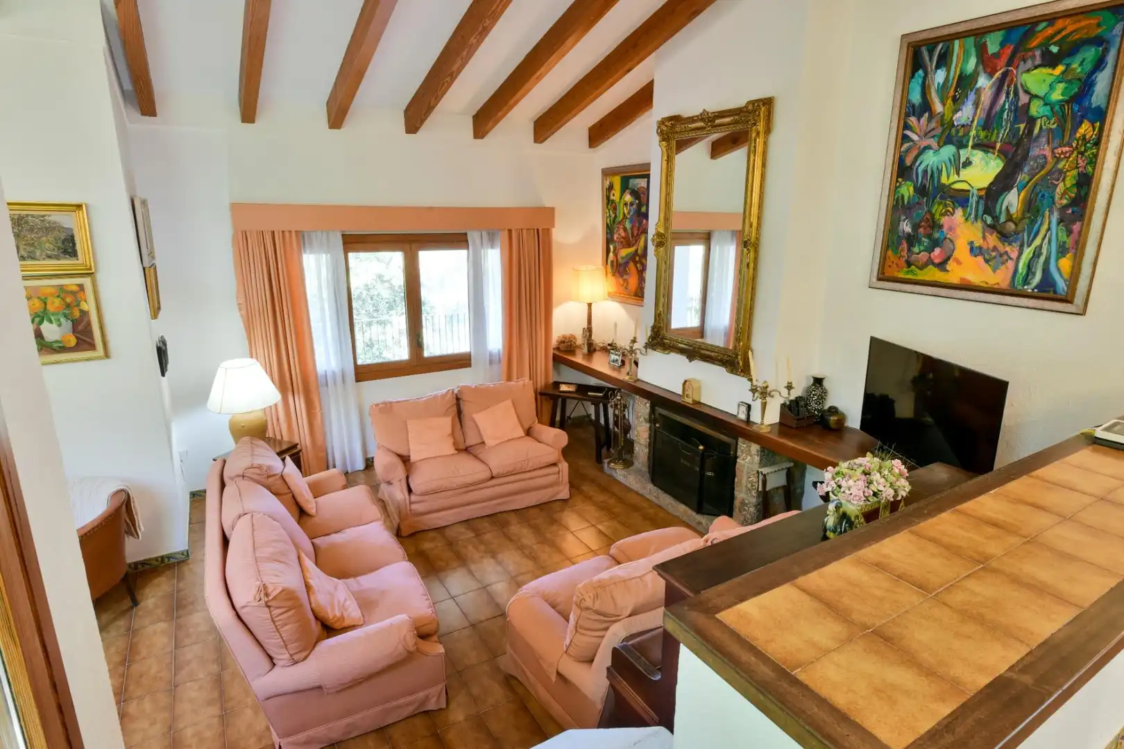 Sala de estar de Casa o chalet en venta en  Palma de Mallorca con Aire acondicionado, Calefacción y Jardín privado