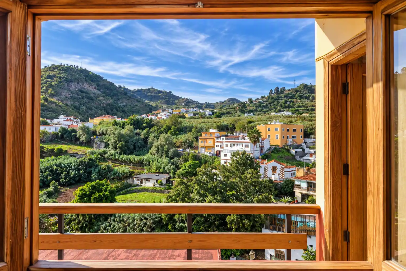 Vista exterior de Casa adosada en venda en Teror amb Jardí privat i Internet