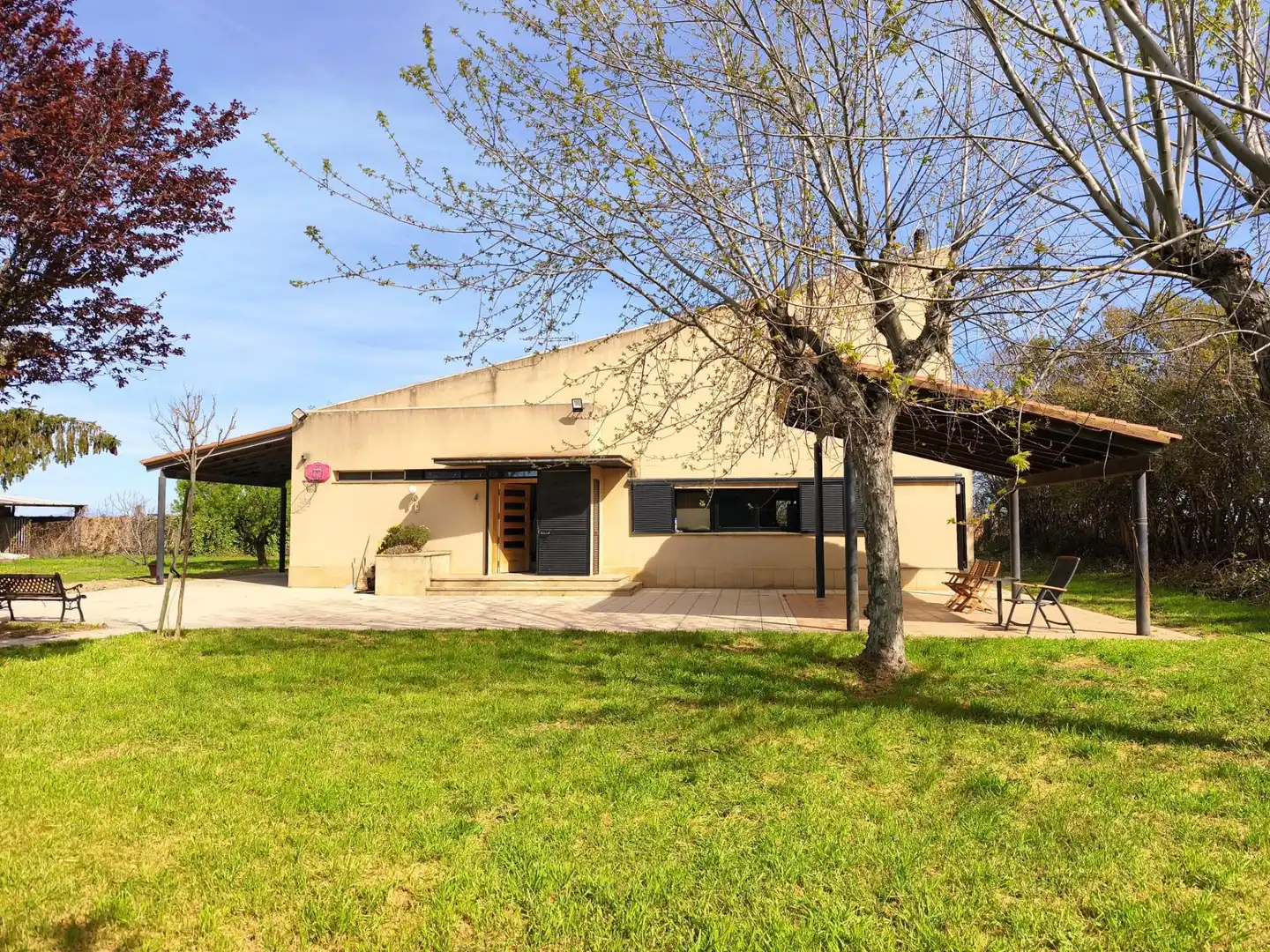 Vista exterior de Casa o chalet en venta en Bell-lloc d'Urgell con Calefacción, Jardín privado y Terraza