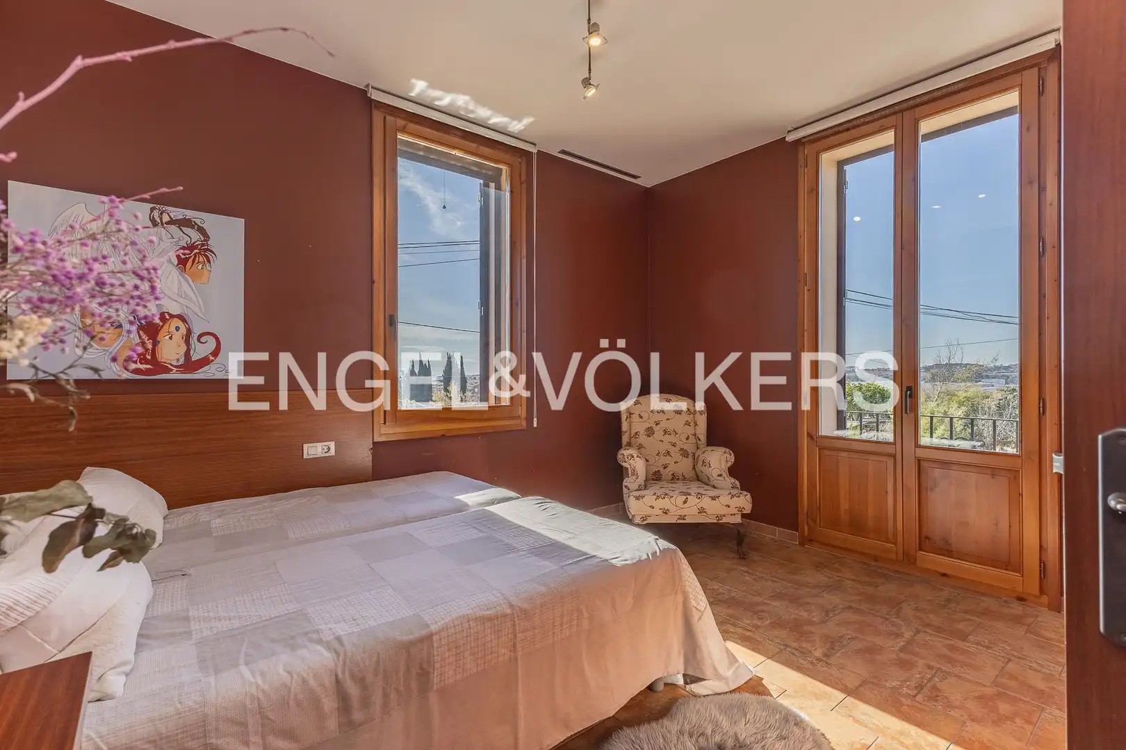 Bedroom of Houses for sale in Les Franqueses del Vallès  with Air Conditioner, Heating and Private garden